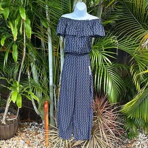 STUDIO 12 Navy Blue Cover Up Matching Set size medium